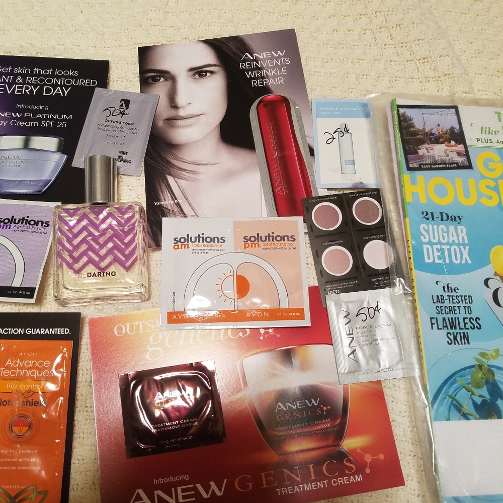 Avon purfume and products and a magiziane bundle